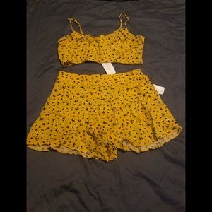 Forever 21 Woven Top/Short Set